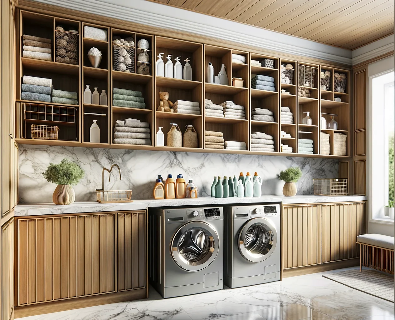 laundry room shelving laundry room shelving by VorobCraft