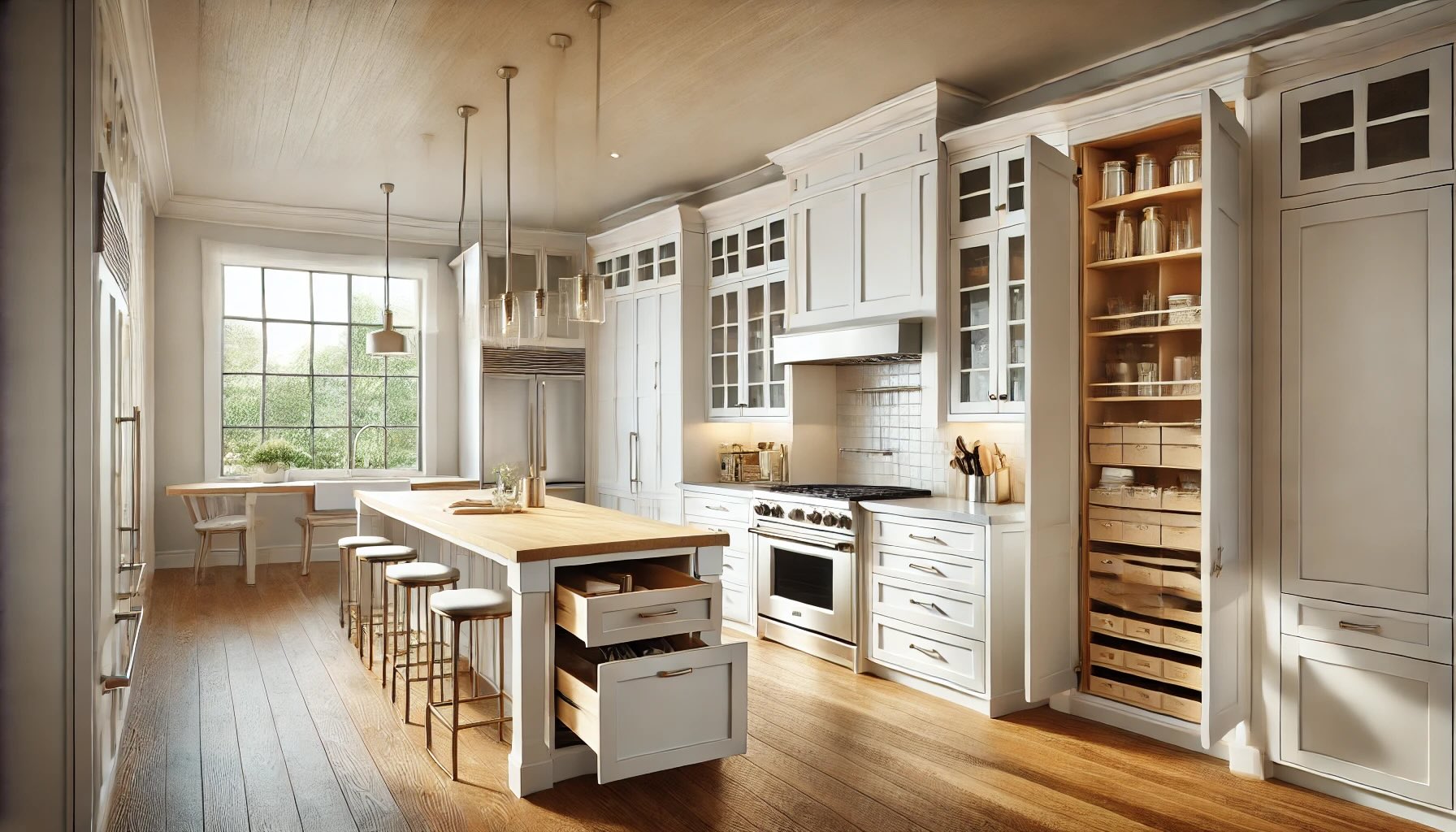 Picture of Custom Kitchen Pantry Cabinets: Maximizing Storage and Style ...