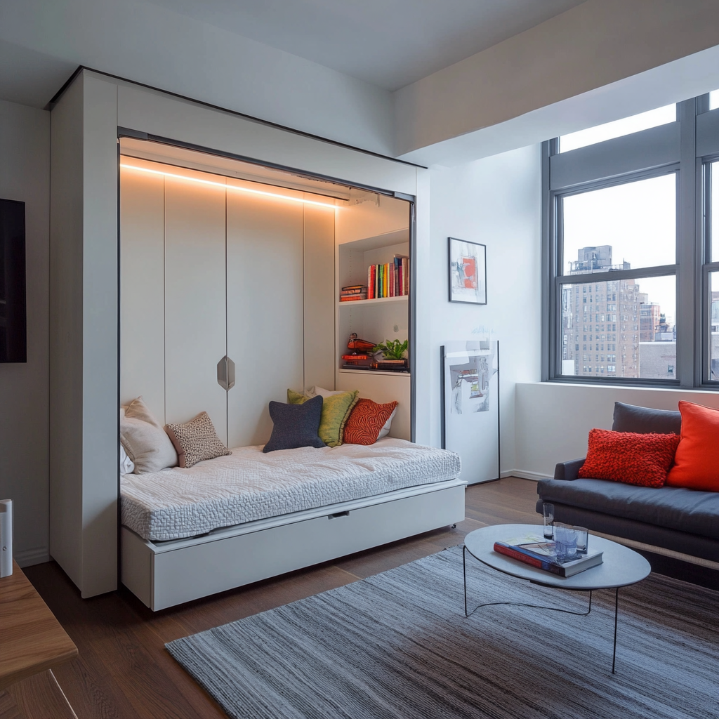 Modern Vertical Murphy Bed by Vorobcraft