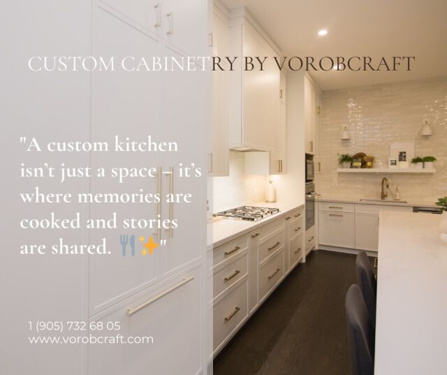 ✨ “A custom kitchen isn’t just a space – it’s where memories are cooked, and stories are shared.” ✨

At Vorobcraft, we bring your dream kitchen to life with custom cabinetry designed to fit your lifestyle and make every moment unforgettable.

📞 Ready to transform your space? Contact us today and let’s craft your story together!

#CustomKitchen #Vorobcraft #KitchenDesign #CustomCabinetry #HomeDesign #LuxuryLiving