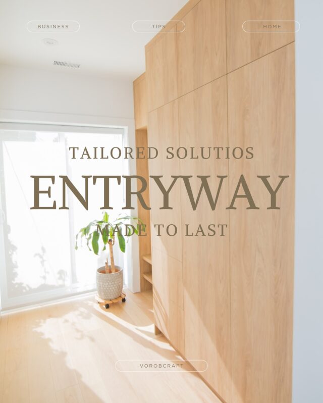 This custom entryway unit in veneered oak stain brings warmth, simplicity, and maximum function to a small space.

Which part of your home would you love to upgrade with something this seamless?

DM us to start your custom cabinetry journey.