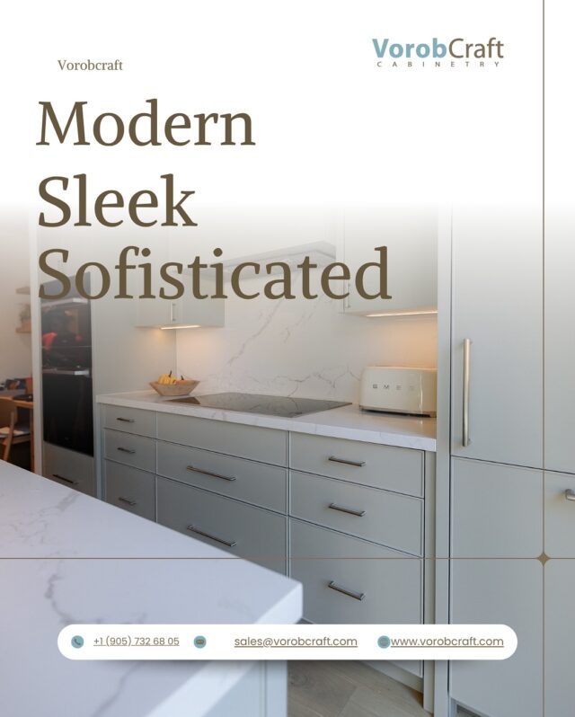 ✨ Modern. Sleek. Sophisticated.
Every detail of this custom kitchen was designed to bring effortless beauty and functionality together in perfect balance.
From smooth matte finishes to smart storage solutions, our cabinetry is built to last—and made to impress.
📍 Crafted locally in Toronto
🔨 Custom-built for your lifestyle
📩 DM us or visit vorobcraft.com to get started
#VorobCraft #CustomCabinetry #TorontoDesign #KitchenGoals #ModernKitchen #InteriorInspo #BuiltToLast #SleekDesign