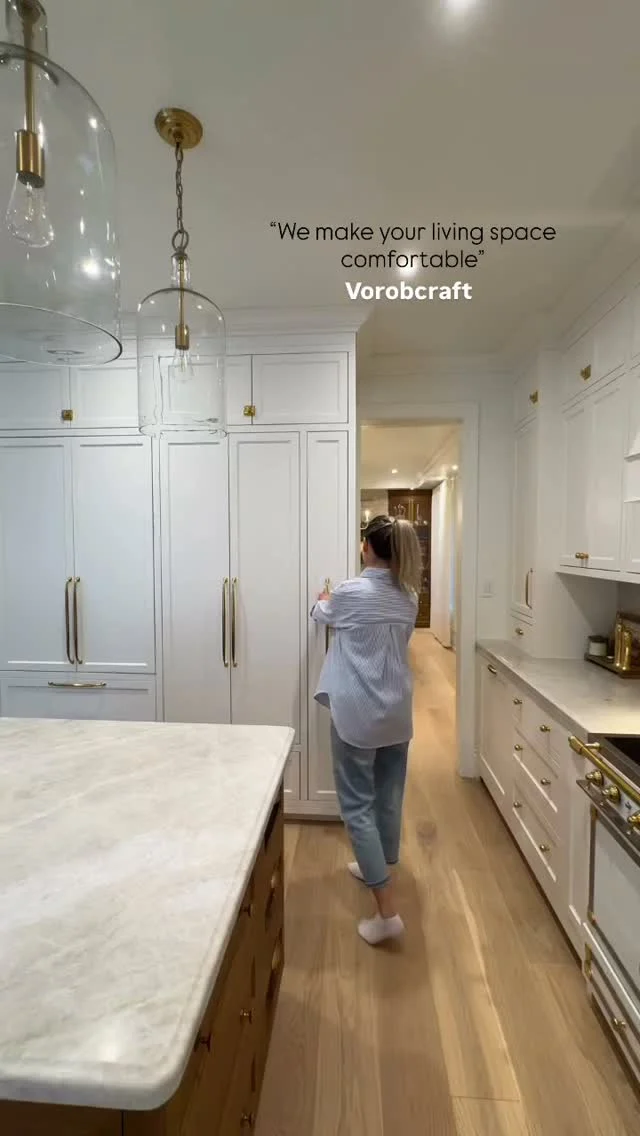 We make your living space comfortable #customcabinetry #vorobcraft #kitchendesign