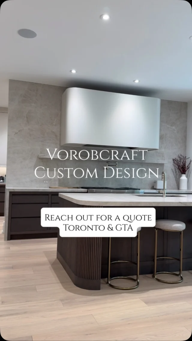 We Design. Build. Install… Custom Cabinets for your home in 📍Toronto and 📍GTA. #customcabinetry